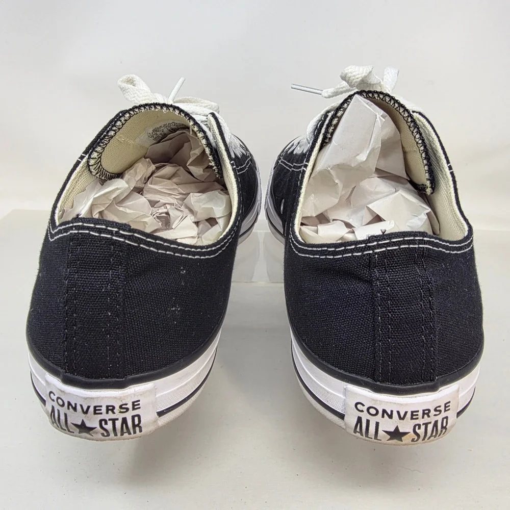 Converse Chuck Taylor All Star Low Top Mens 7.5 Womens 9.5 Black Exc 157196C